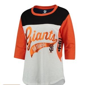 Women's San Francisco Giants 3/4 Sleeve T-Shirt MLB